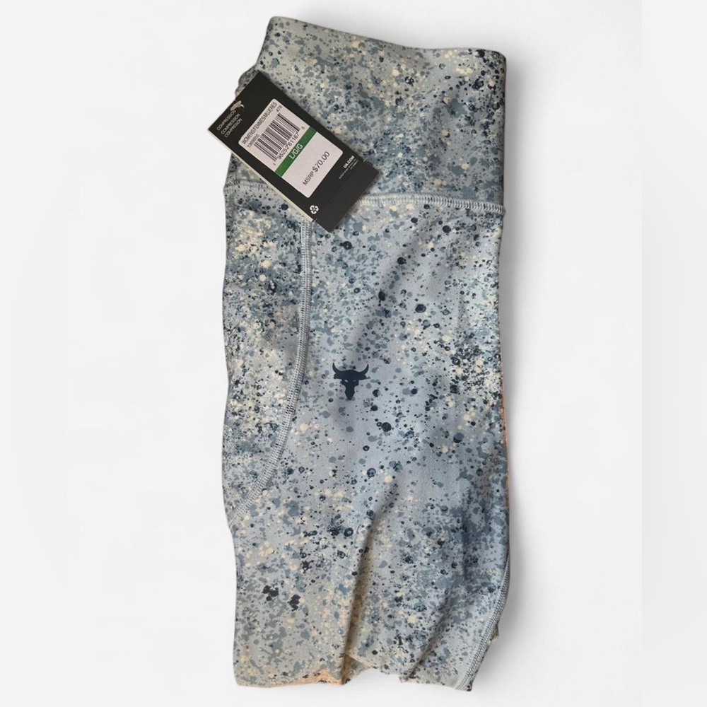 NWT Blue Speckled UnderArmor Compression Leggings